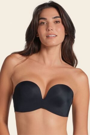 SUJETADOR SIN TIRANTES ANTIGRAVEDAD  DE PUSH UP ALTO SIN ARO