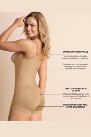 FAJA ESTILO BODY DE COMPRESIÓN  FUERTE LEVANTA GLÚTEOS